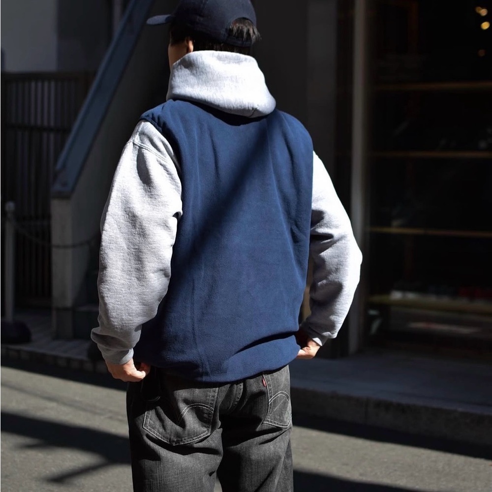 Nike Therma-FIT Fleece Vest Sleeveless Half Zip Pullover Navy Blue NWT - Picture 3 of 3